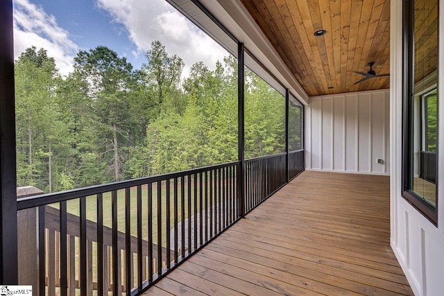 205 Fairview Dr, Greenville, SC 29609 - wooden deck with a wooded view