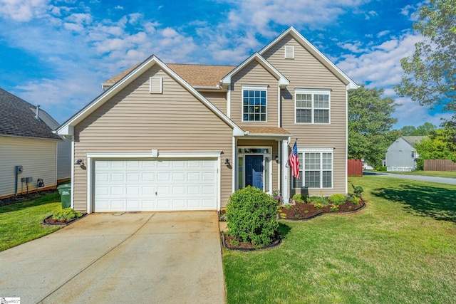 300 Stillwater Ct, Simpsonville, SC 29681 - traditional-style house with driveway and a front yard