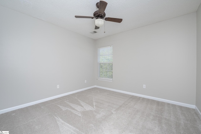 300 Stillwater Ct, Simpsonville, SC 29681 - carpeted spare room with baseboards, a ceiling fan, and a textured ceiling