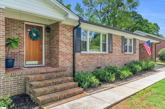 101 Kenilworth Ct, Greenville, SC 29615 - doorway to property with brick siding