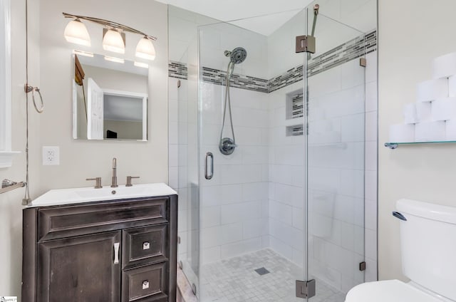 101 Kenilworth Ct, Greenville, SC 29615 - full bath with toilet, a shower stall, and vanity