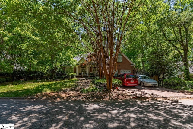 818 S Almond Dr, Simpsonville, SC 29681 - obstructed view of property featuring a garage and concrete driveway