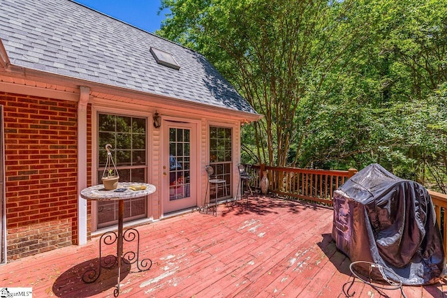 818 S Almond Dr, Simpsonville, SC 29681 - view of wooden deck