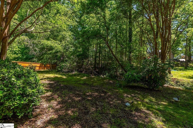818 S Almond Dr, Simpsonville, SC 29681 - view of yard featuring fence and a view of trees