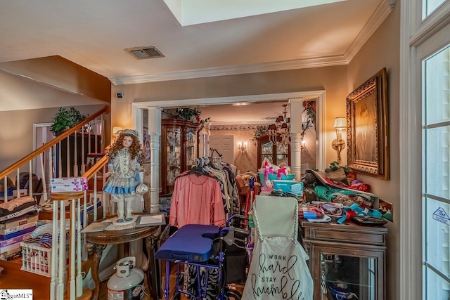 818 S Almond Dr, Simpsonville, SC 29681 - interior space featuring crown molding