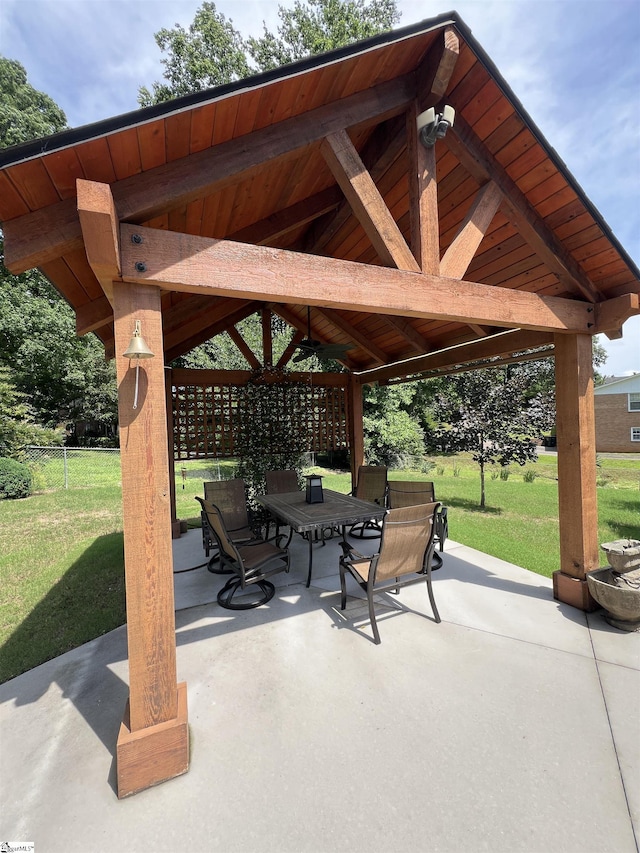 10 Dickens Ln, Taylors, SC 29687 - view of patio with a gazebo and outdoor dining space