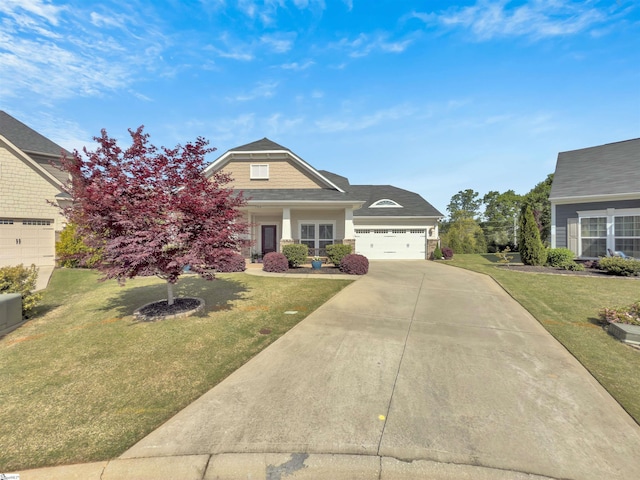 708 Emerald Hill Ct, Simpsonville, SC 29681 - craftsman-style house featuring a front yard, driveway, and a garage