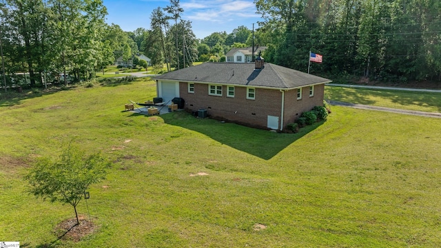 view from above of property