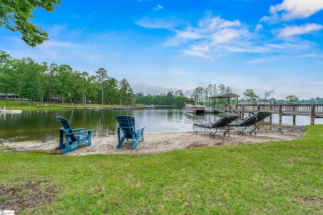 653 R B Baker Dr, Chapin, SC 29036 - dock with a yard and a water view