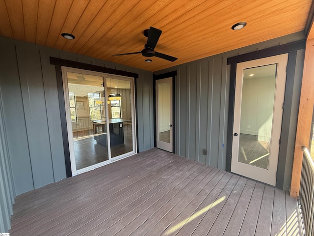 706 Anderson Rd Lot 4, Greenville, SC 29601 - wooden deck featuring ceiling fan