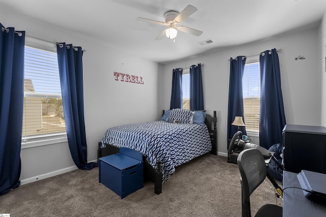 605 Mosque Ln, Lyman, SC 29365 - carpeted bedroom with a ceiling fan and baseboards