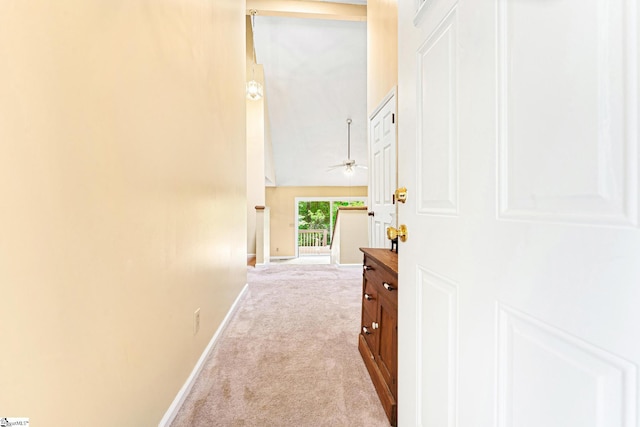 251 Cherokee Dr, Fair Play, SC 29643 - hallway featuring carpet floors and baseboards