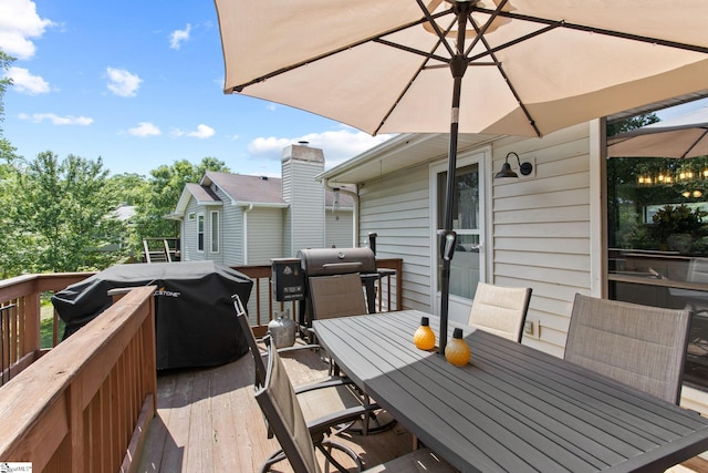 7 Bendingwood Cir, Taylors, SC 29687 - wooden deck featuring outdoor dining area