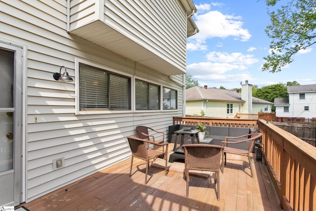 7 Bendingwood Cir, Taylors, SC 29687 - wooden deck featuring an outdoor hangout area