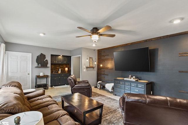 7 Bendingwood Cir, Taylors, SC 29687 - living room with ceiling fan and baseboards