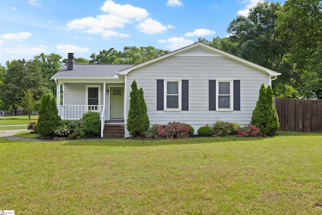 10 Meadowview Dr, Taylors, SC 29687 - view of front facade featuring a porch and a chimney