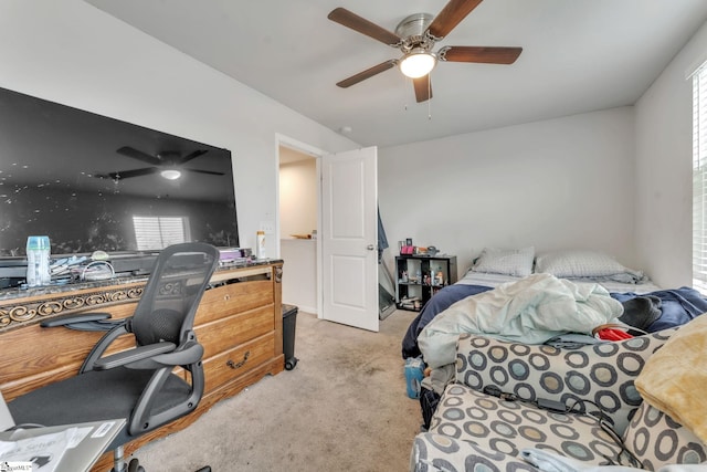625 Mccormick Ln, Lyman, SC 29365 - carpeted bedroom with multiple windows, ceiling fan, and a desk