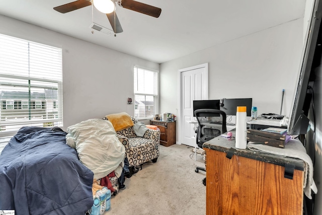 625 Mccormick Ln, Lyman, SC 29365 - office space with light colored carpet and ceiling fan