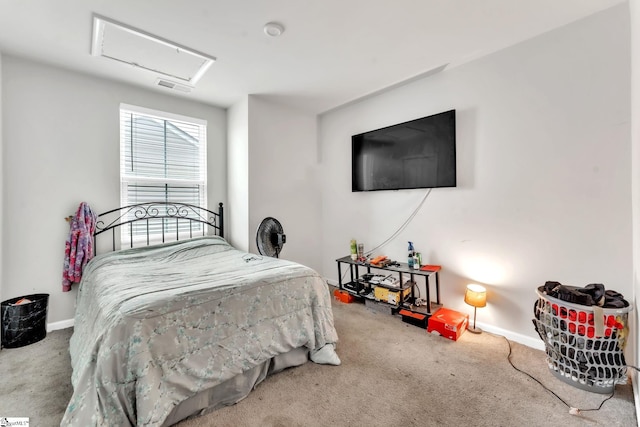 625 Mccormick Ln, Lyman, SC 29365 - carpeted bedroom featuring attic access and baseboards