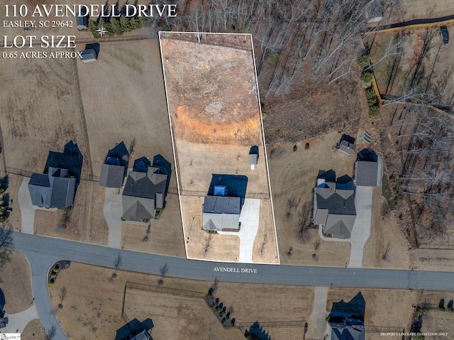 110 Avendell Dr, Easley, SC 29642 - aerial view of property and surrounding area