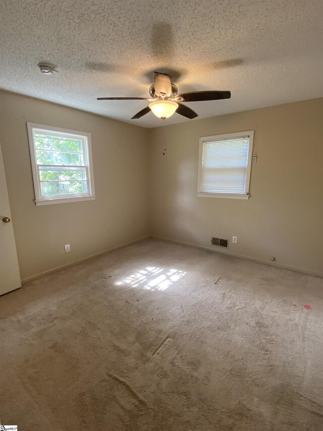 6 Powell Cir, Inman, SC 29349 - unfurnished room with ceiling fan, a textured ceiling, and carpet flooring