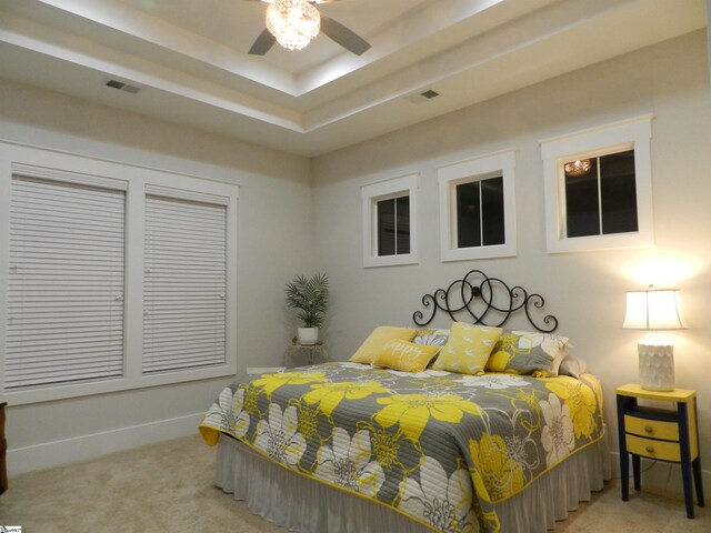 14 Moray Pl, Simpsonville, SC 29681 - bedroom with carpet flooring and a tray ceiling
