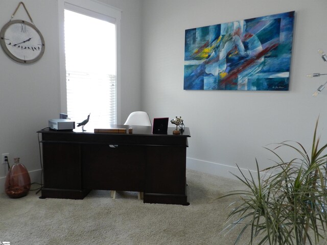 14 Moray Pl, Simpsonville, SC 29681 - home office with carpet floors and baseboards