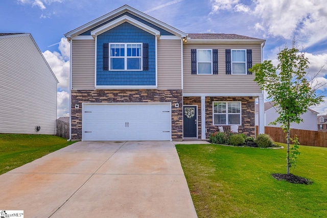 115 Slateford Cir, Piedmont, SC 29673 - craftsman inspired home featuring stone siding, driveway, and an attached garage