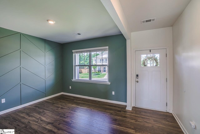 115 Slateford Cir, Piedmont, SC 29673 - entrance foyer with healthy amount of natural light, dark wood-type flooring, and baseboards