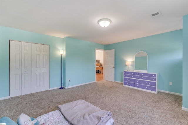 105 Bitternut Ln, Taylors, SC 29687 - carpeted bedroom with baseboards and a closet