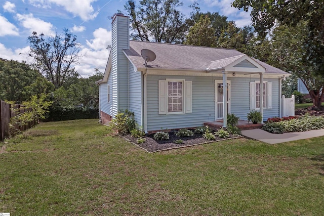 32 Circleview Dr, Taylors, SC 29687 - bungalow-style house featuring a porch, a chimney, and roof with shingles