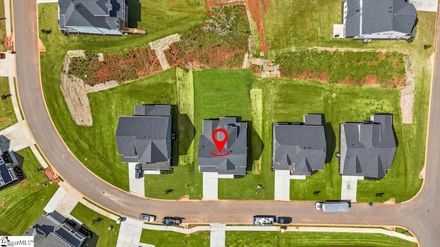 aerial view of residential area
