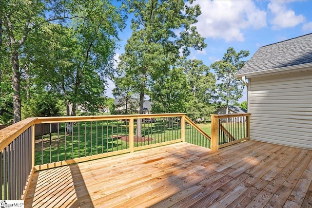 2575 Old Ansel School Rd, Greer, SC 29651 - wooden deck with a yard