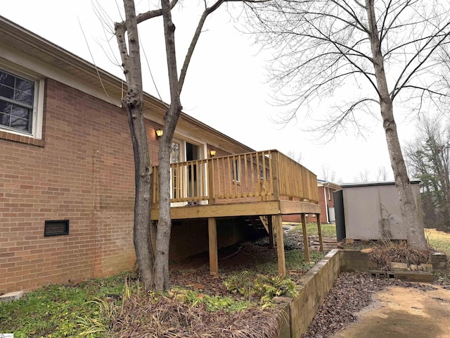 8 Charing Cross Rd, Taylors, SC 29687 - view of property exterior with a deck and brick siding