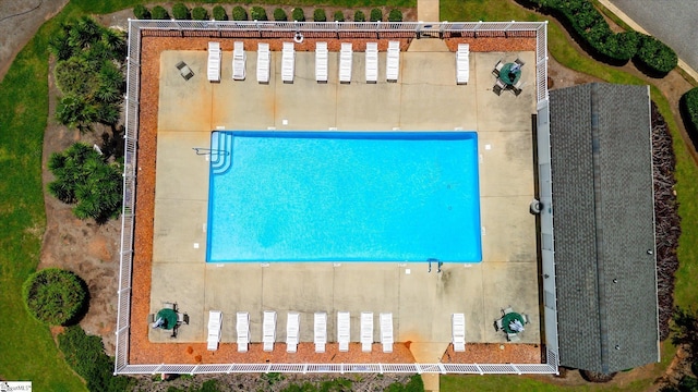 40 Ridgestone Cir, Mauldin, SC 29662 - bird's eye view of a pool area