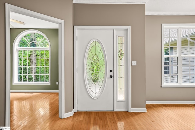 1298 Moorehead Pl, Pendleton, SC 29670 - entrance foyer with light wood-style floors and baseboards