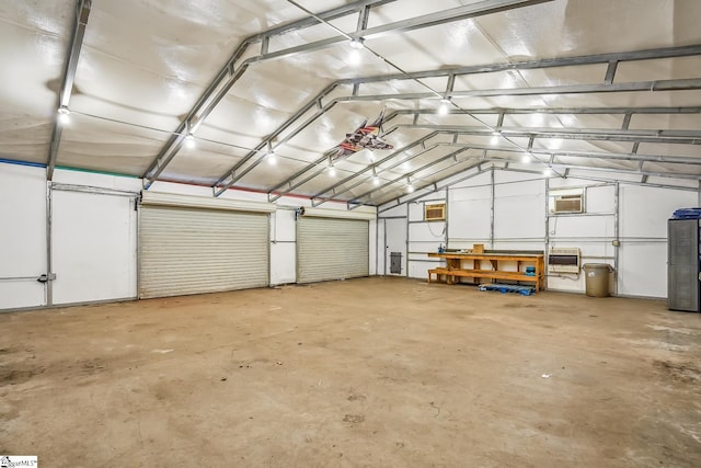 1298 Moorehead Pl, Pendleton, SC 29670 - garage featuring a wall mounted air conditioner