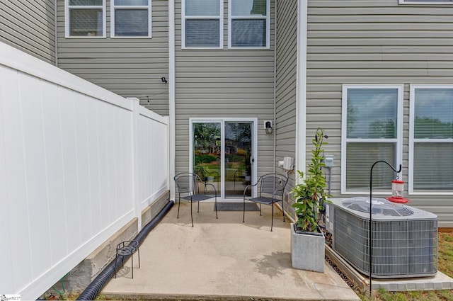 305 Yellow Fox Rd, Greer, SC 29650 - view of patio / terrace featuring central AC and fence
