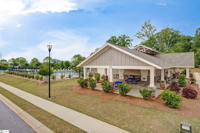 305 Yellow Fox Rd, Greer, SC 29650 - view of home's community featuring a patio area and a pool