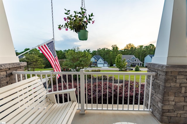 view of balcony