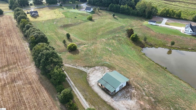 4941 Jug Factory Rd, Campobello, SC 29322 - aerial view of property and surrounding area with rural landscape and a nearby body of water