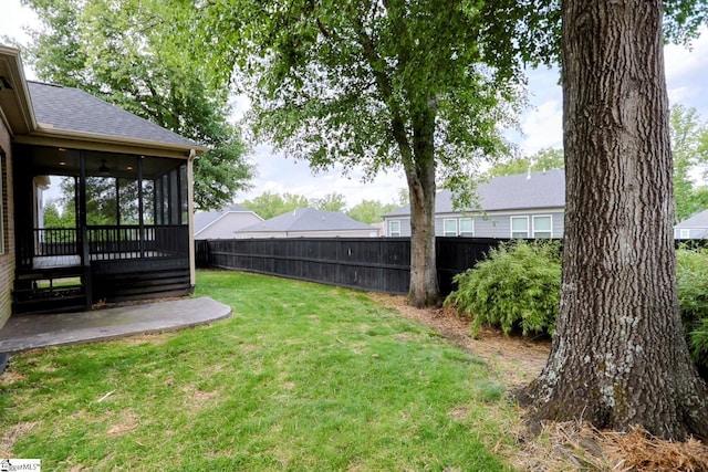 128 Palm Springs Way, Simpsonville, SC 29681 - view of yard with a sunroom and a patio area