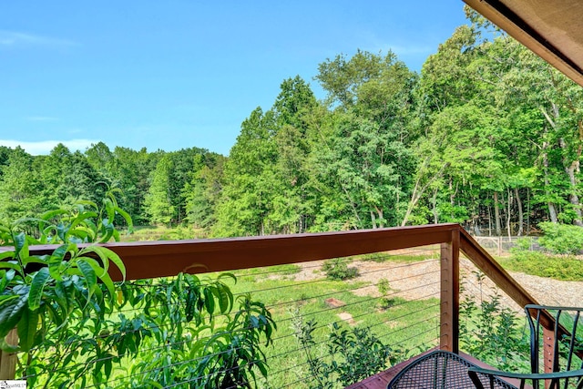 313 Viewmont Dr, Greenville, SC 29609 - balcony featuring a view of trees