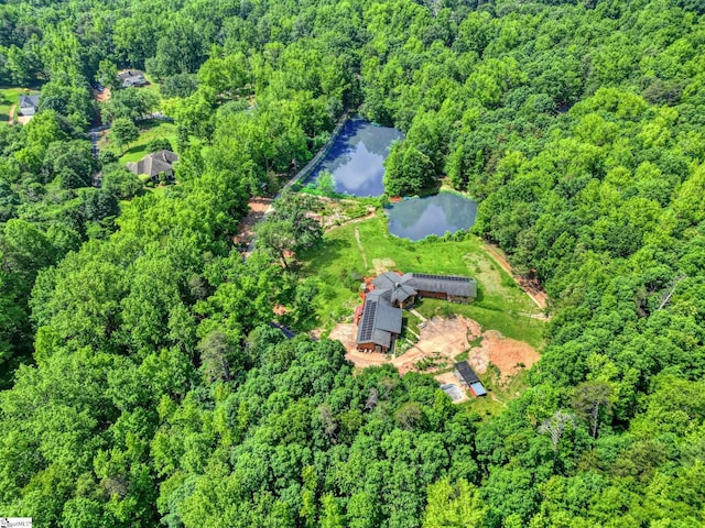 313 Viewmont Dr, Greenville, SC 29609 - view of property location with a forest and a nearby body of water