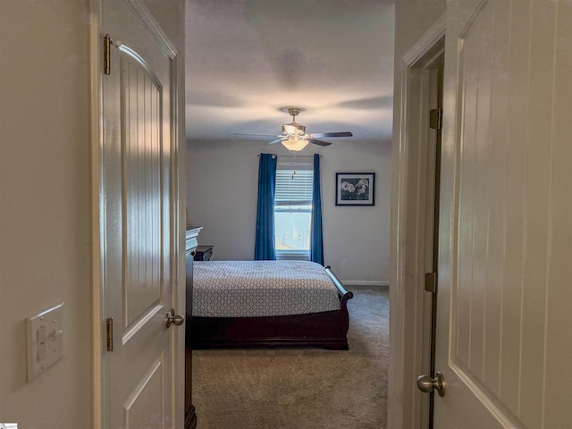 128 Adger Rd, Pendleton, SC 20670 - bedroom with carpet floors, ceiling fan, and baseboards