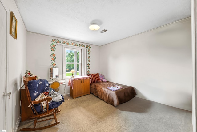 11 Crestview Ct, Piedmont, SC 29673 - bedroom with light carpet, crown molding, and a textured ceiling