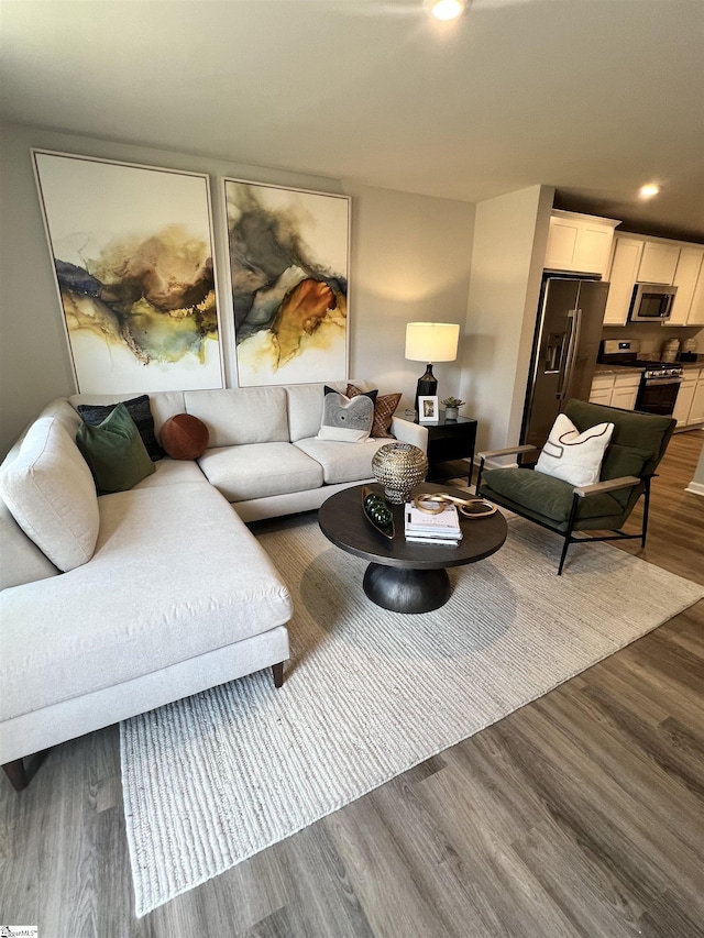 1222 Forestbrook Ln, Spartanburg, SC 29303 - living room with wood finished floors and recessed lighting