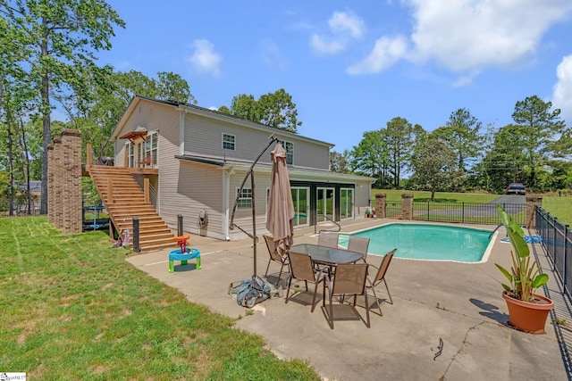 317 Hunter Rd, Fountain Inn, SC 29644 - view of swimming pool featuring stairs and a patio