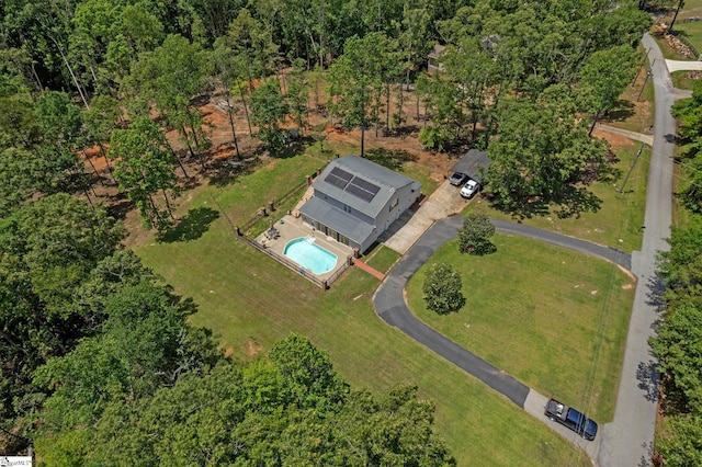 317 Hunter Rd, Fountain Inn, SC 29644 - drone / aerial view of a pool area