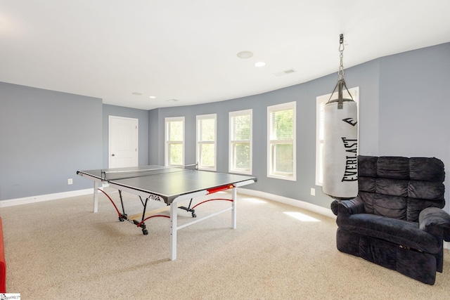 9 Bellagio Way, Greer, SC 29650 - playroom with baseboards, carpet floors, healthy amount of natural light, and recessed lighting